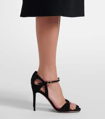 Suede slingback sandals | Gianvito Rossi