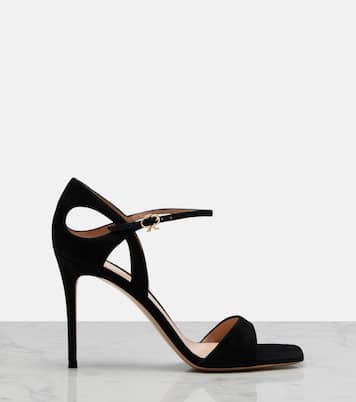 Suede slingback sandals | Gianvito Rossi