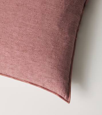 Linen crêpe cushion | Maison de Vacances