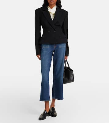 Stovepipe cropped straight jeans | 7 For All Mankind