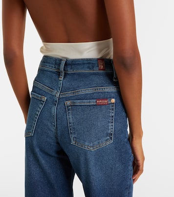Stovepipe cropped straight jeans | 7 For All Mankind