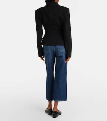 Stovepipe cropped straight jeans | 7 For All Mankind