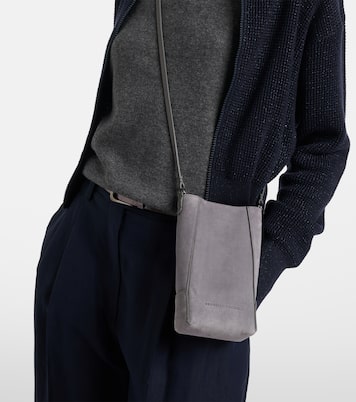 Monili suede shoulder bag | Brunello Cucinelli