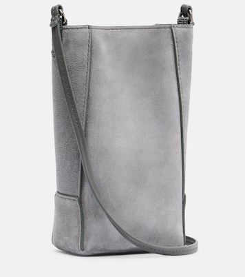 Monili suede shoulder bag | Brunello Cucinelli
