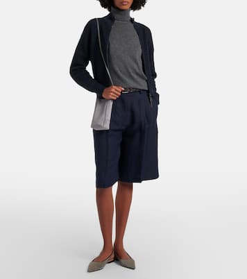 Monili suede shoulder bag | Brunello Cucinelli