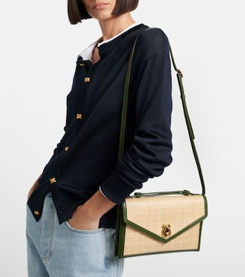 Knot Lock Medium raffia top-handle bag | Bottega Veneta