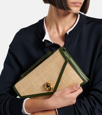 Knot Lock Medium raffia top-handle bag | Bottega Veneta