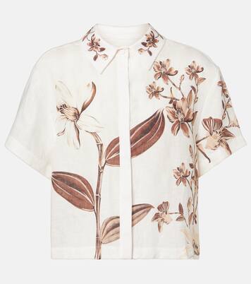 Virtuosa floral linen shirt | Agua by Agua Bendita