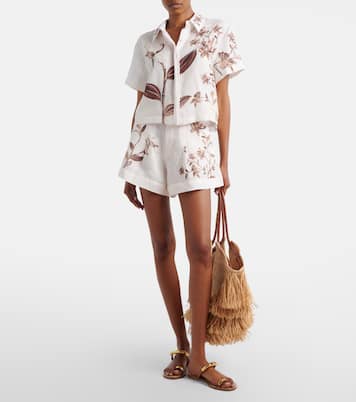 Virtuosa floral linen shirt | Agua by Agua Bendita