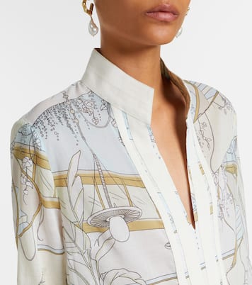 Printed cotton voile tunic | Tory Burch