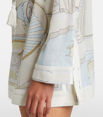 Printed cotton voile tunic | Tory Burch