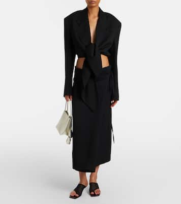 Mules Edge Stretch de malla con piel | Christen