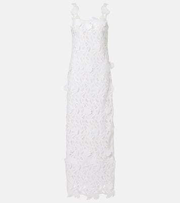 Marenna broderie anglaise sequined gown | Simkhai