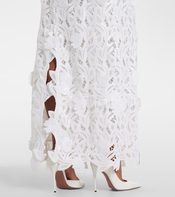 Marenna broderie anglaise sequined gown | Simkhai