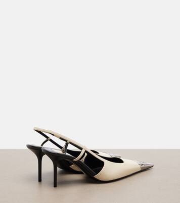 Jeanne leather slingback pumps | Saint Laurent