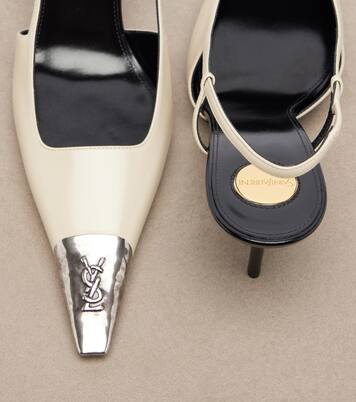 Jeanne leather slingback pumps | Saint Laurent