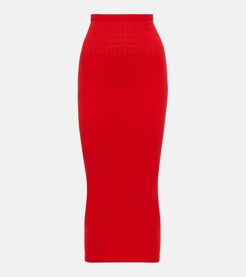 Cutout technical midi skirt | Alaïa