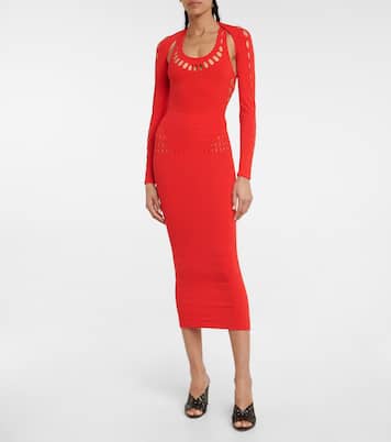 Cutout technical midi skirt | Alaïa