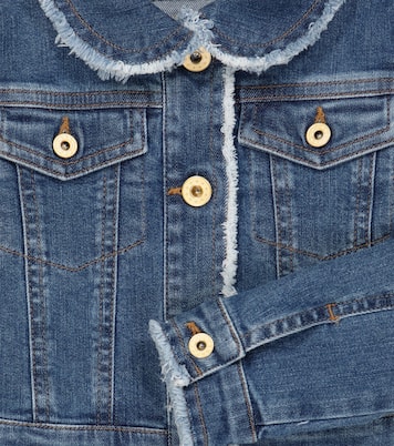 Frayed denim jacket | Il Gufo