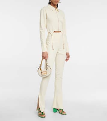 Meteorite embellished PVC mules | Aquazzura