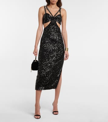 Robe midi Missing Hours à sequins | Rebecca Vallance
