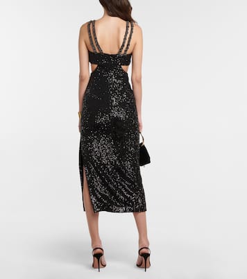 Robe midi Missing Hours à sequins | Rebecca Vallance