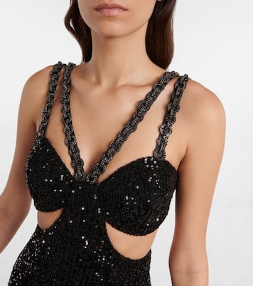 Robe midi Missing Hours à sequins | Rebecca Vallance