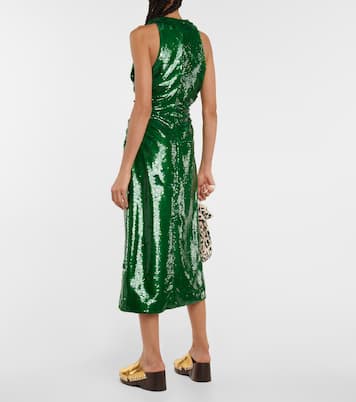 Robe midi à sequins | Ganni
