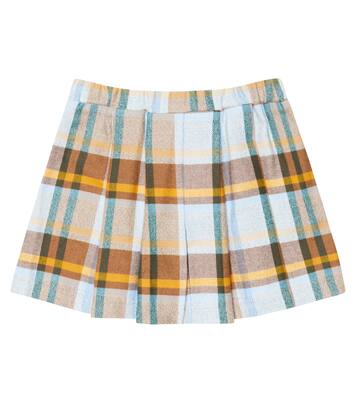 Jupe-short en coton à carreaux | Paade Mode