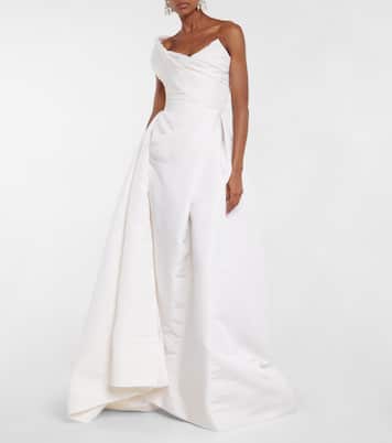 Bridal Freyja one-shoulder silk gown | Vivienne Westwood