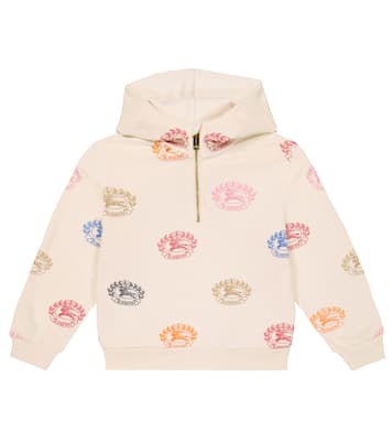 Sweat-shirt à capuche imprimé en coton à logo | Burberry Kids