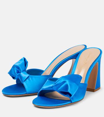 Pantoletten Rosie aus Satin | Gianvito Rossi