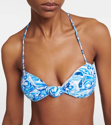 Haut de bikini Seine imprimé | Rebecca Vallance