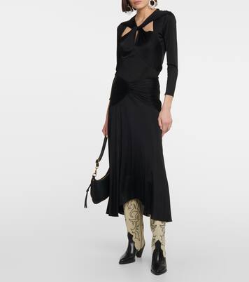 Leila leather and suede cowboy boots | Isabel Marant