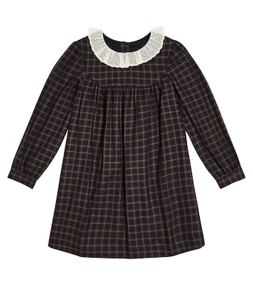 Tamiko checked cotton dress  | Bonpoint