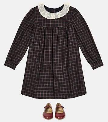 Tamiko checked cotton dress  | Bonpoint