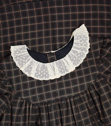 Tamiko checked cotton dress  | Bonpoint