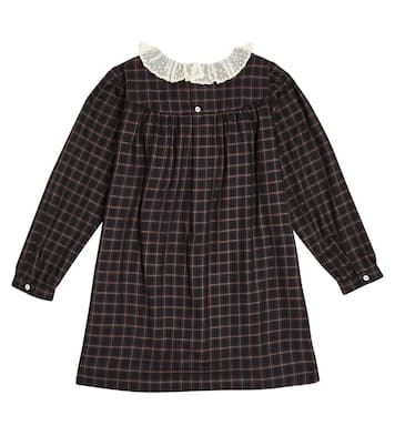 Tamiko checked cotton dress  | Bonpoint