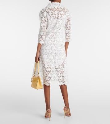 Verziertes Midikleid aus Spitze | Oscar de la Renta