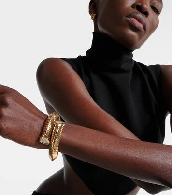 Trisola 18kt 골드 다이아몬드 커프 브레이슬릿  | Marina B