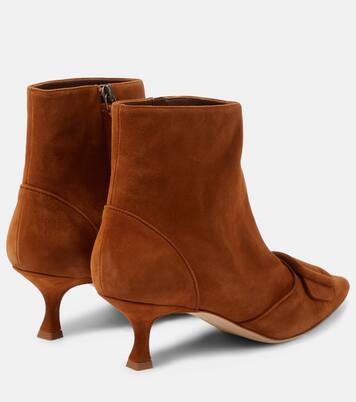 Baylow embellished suede ankle boots | Manolo Blahnik