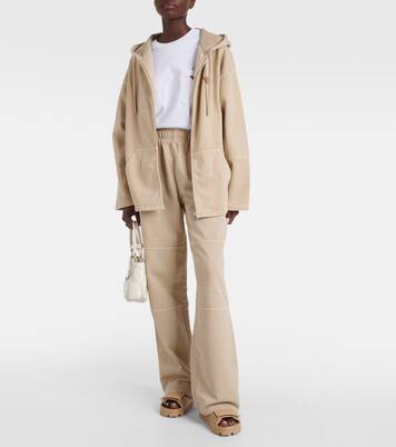 Oversize-Kapuzenjacke aus Baumwolle | Prada