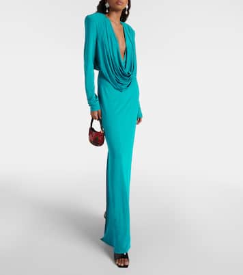 Draped jersey maxi dress | Magda Butrym