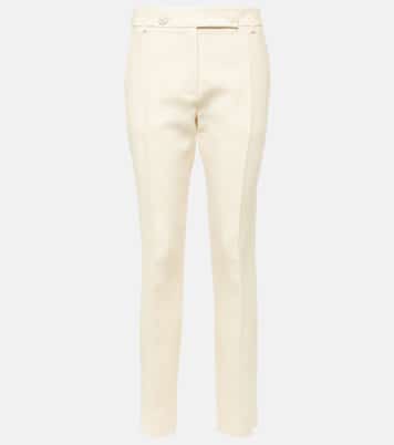 Gerade Mid-Rise-Hose aus Crepe Couture | Valentino