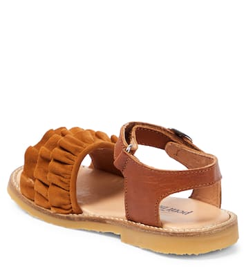Ruffles leather sandals | Petit Nord