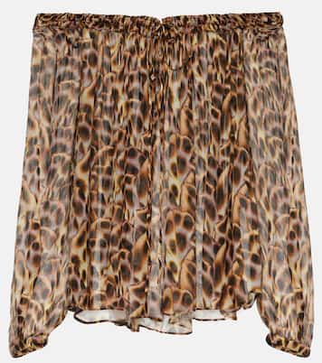 Bedruckte Off-Shoulder-Bluse Vutti | Marant Etoile