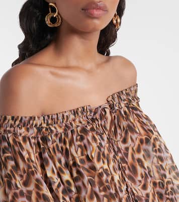 Bedruckte Off-Shoulder-Bluse Vutti | Marant Etoile