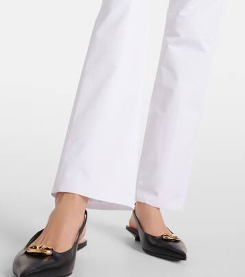 Schmale Low-Rise-Hose aus Baumwolle | Valentino