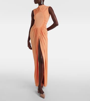 Le Cœur patent leather and PU slingback flats | Alaïa