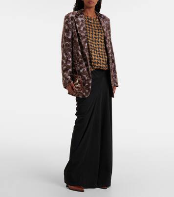 Draped cotton jersey maxi skirt | Dries Van Noten